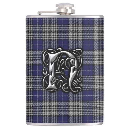 Clan-Napiertartan-alte Schottland-Flasche Flachmann (Vorderseite)