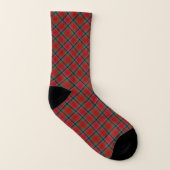 Clan Naughton Tartan Red Kariert Socken (Links - Innen)