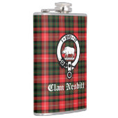 Clan Nesbitt Wappen Abzeichen & Tartan Personalisi Flachmann (Rechts)