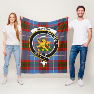 Clan Newton Tartan Kariert Fleecedecke