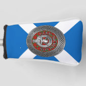 Clan Nicholson Wappen & Tartan Knot Golf Headcover (Vorderseite)