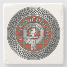 Clan Nicholson Wappen & Tartan Knot
