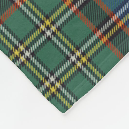 Clan Nicolson Junting Ancient Tartan Kariert Fleecedecke (Ecke)