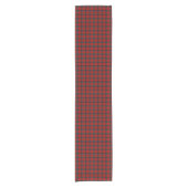 Clan Nicolson Red und Black Scottish Tartan Kurzer Tischläufer (Vorderseite)