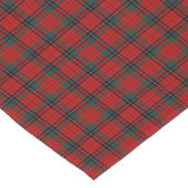 Clan Nicolson Red und Black Scottish Tartan Kurzer Tischläufer (Ecke)