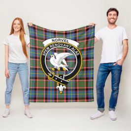 Clan Norvel Tartan Kariert Fleecedecke