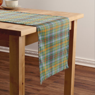 Clan O'Brien Tartan Pattern Irische Karierte Kurzer Tischläufer