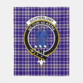 Clan Ochterlony Tartan Kariert Fleecedecke (Vorderseite)