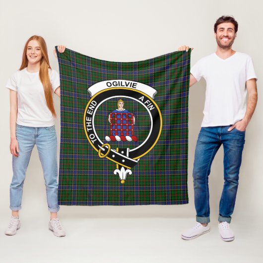 Clan Ogilvie Hunting Tartan Kariert Fleecedecke (Beispiel)
