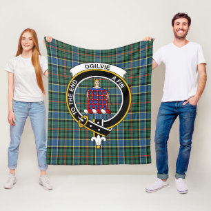 Clan Ogilvie Junting Ancient Tartan Kariert Fleecedecke