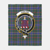 Clan Ogilvie Junting Modern Tartan Kariert Fleecedecke (Vorderseite)