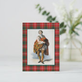 Clan Ogilvie Vintag Illustration Tartan Frame Postkarte (Stehend Vorderseite)