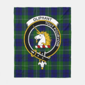 Clan Oliphant Modern Tartan Kariert Fleecedecke (Vorderseite)