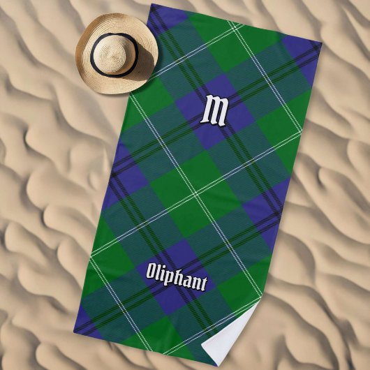 Clan Oliphant Tartan Beach Towel Strandtuch
