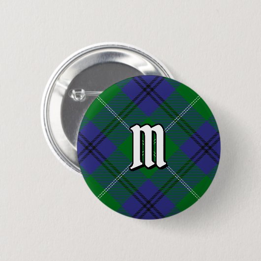 Clan Oliphant Tartan Button (Vorne & Hinten)