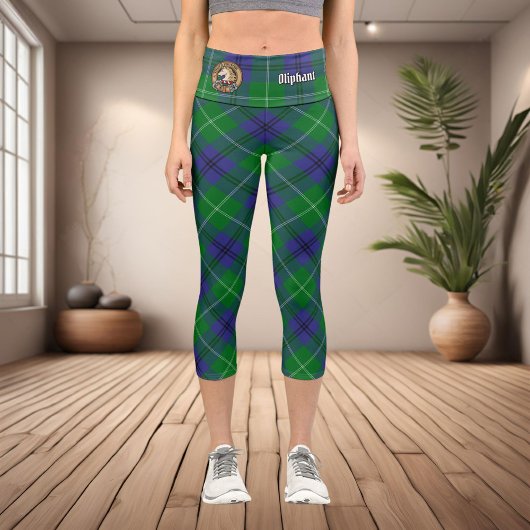 Clan Oliphant Tartan Capri Leggings