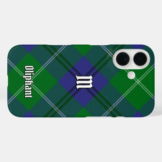 Clan Oliphant Tartan Case-Mate iPhone Case (Rückseite (Horizontal))