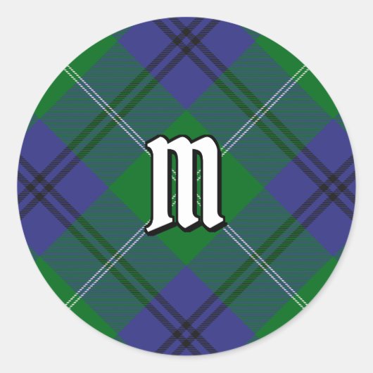Clan Oliphant Tartan Classic Round Sticker (Vorderseite)