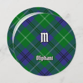 Clan Oliphant Tartan Einladung (Vorne/Hinten)