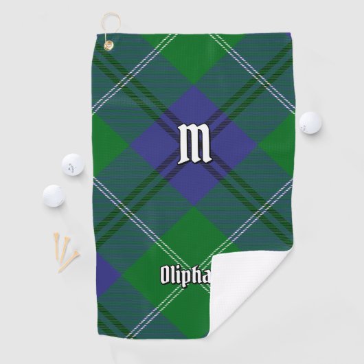 Clan Oliphant Tartan Golf Towel Golfhandtuch (Insitu)