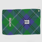 Clan Oliphant Tartan Golf Towel Golfhandtuch (Horizontal)