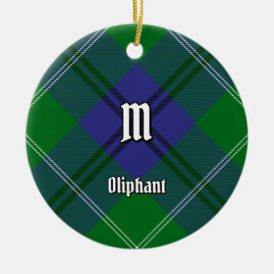 Clan Oliphant Tartan Keramik Ornament