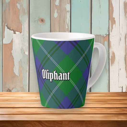 Clan Oliphant Tartan Latte Tasse
