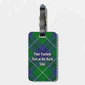 Clan Oliphant Tartan Luggage Tag Gepäckanhänger (Rückseite vertikal)