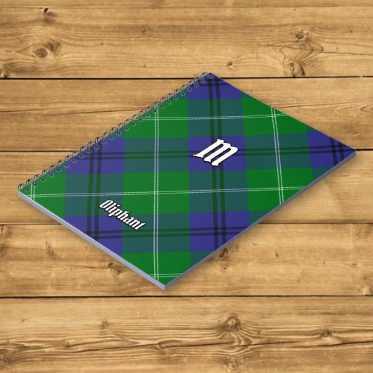 Clan Oliphant Tartan Notebook Notizblock