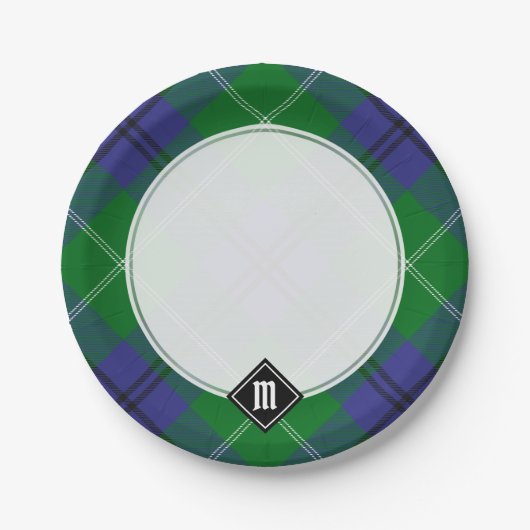 Clan Oliphant Tartan Paper Tellers Pappteller (Vorderseite)