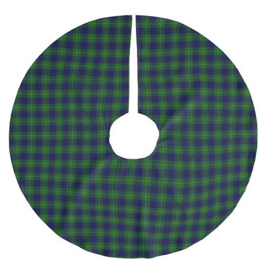 Clan Oliphant Tartan Polyester Weihnachtsbaumdecke (Vorderseite)