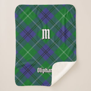 Clan Oliphant Tartan Sherpa Blanket Sherpadecke