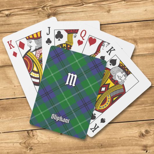 Clan Oliphant Tartan Spielkarten