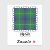 Clan Oliphant Tartan Sticker (Blatt)