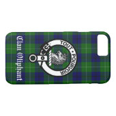 Clan Oliphant Wappen Abzeichen und Tartan Case-Mate iPhone Hülle (Rückseite (Horizontal))