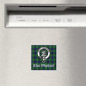 Clan Oliphant Wappen Abzeichen und Tartan Magnet (In Situ (Geschirrspüler))