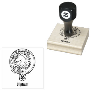 Clan Oliphant Wappen Rubber Briefmarke Gummistempel