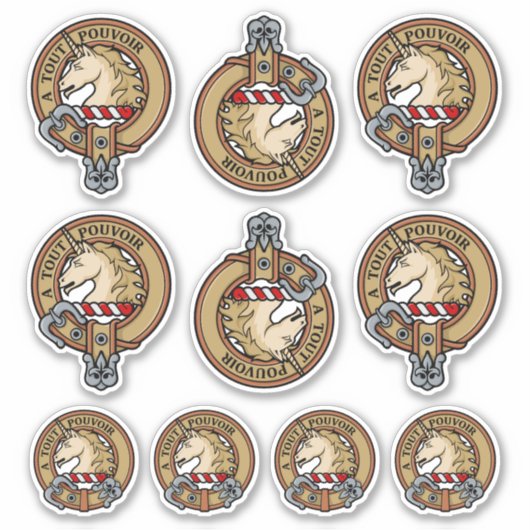 Clan Oliphant Wappen Sticker Set (Vorderseite)