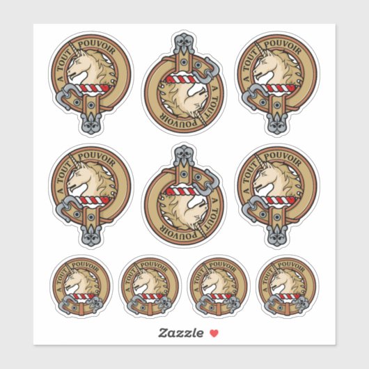 Clan Oliphant Wappen Sticker Set (Blatt)