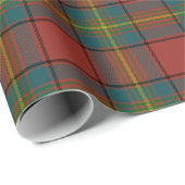 Clan Oliver Red Tartan Kariert Geschenkpapier (Rolleneckpunkt)