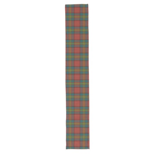 Clan Oliver Red Tartan Kariert Großer Tischläufer (Vorderseite)
