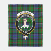 Clan Paterson Ancient Tartan Kariert Fleecedecke (Vorderseite)