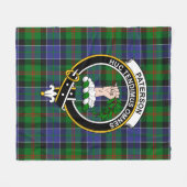 Clan Paterson Ancient Tartan Kariert Fleecedecke (Vorderseite (Horizontal))