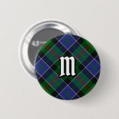 Clan Paterson Tartan Button (Vorne & Hinten)