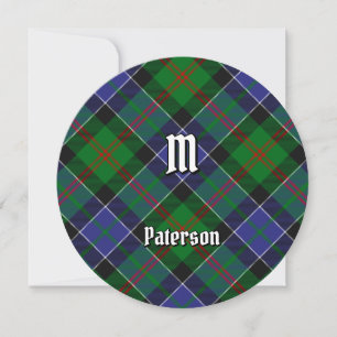 Clan Paterson Tartan Einladung