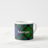 Clan Paterson Tartan Espressotasse (Vorderseite Rechts)