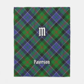 Clan Paterson Tartan Fleecedecke (Vorderseite)