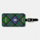 Clan Paterson Tartan Gepäckanhänger (Vorderseite horizontal)