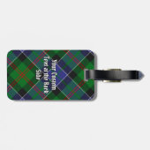Clan Paterson Tartan Gepäckanhänger (Rückseite horizontal)