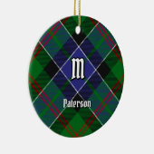 Clan Paterson Tartan Keramik Ornament (Rechts)